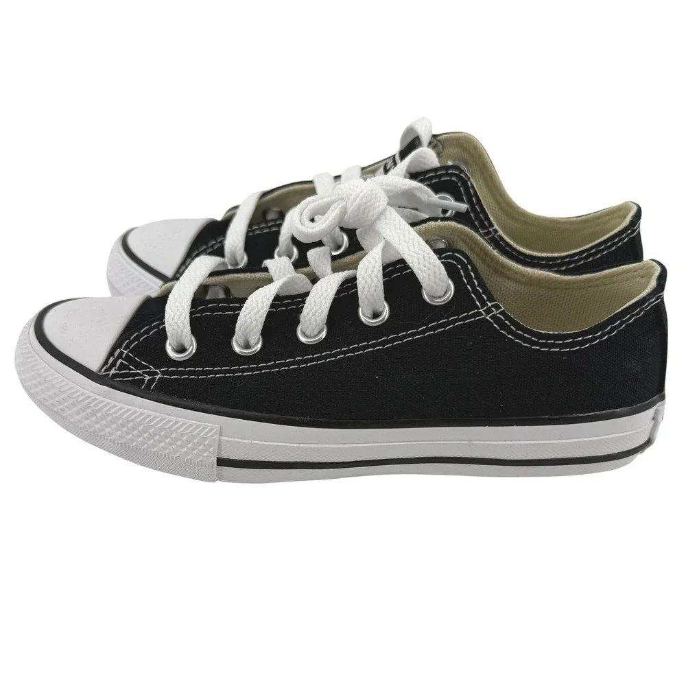 Converse Chuck Taylor All Star Low Top Kids Sneakers Black White Child Size 13